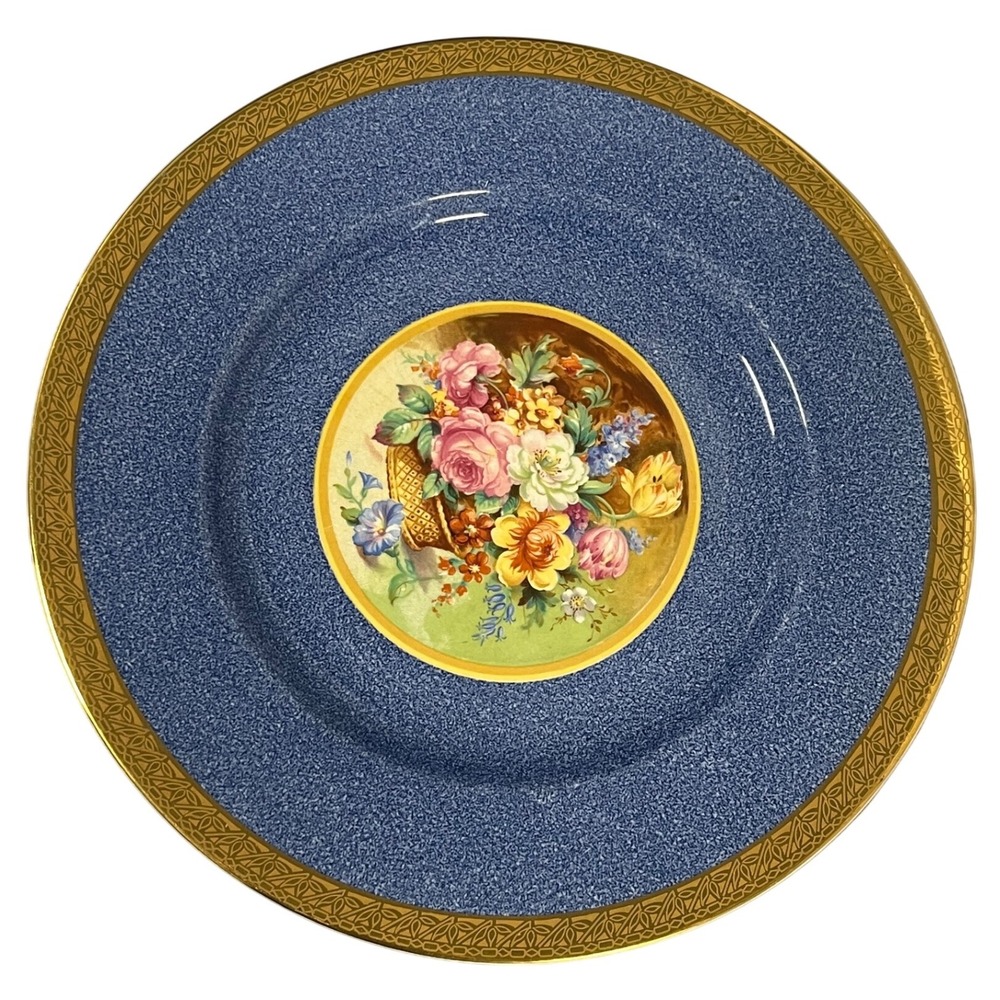 Crown Ducal Majestic Plate Gold trimMade in England Charlotte Rhead era‎ 35-38